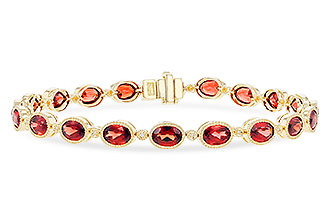 C300-92877: BRACELET 9.22 TW GARNET 9.26 TGW