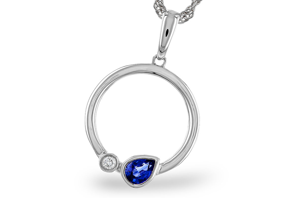 C301-83804: NECKLACE .26 SAPPHIRE .28 TGW