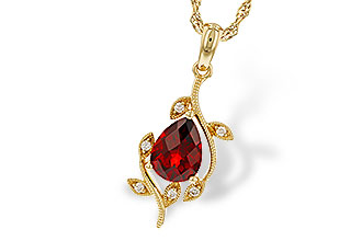 C301-88295: NECKLACE 1.34 GARNET 1.39 TGW (8X6MM GAR)