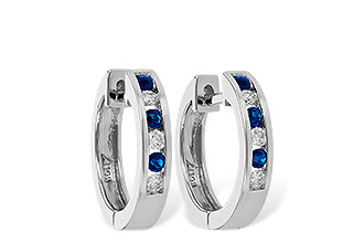 F028-21004: EARRINGS .16 SAPP .26 TGW