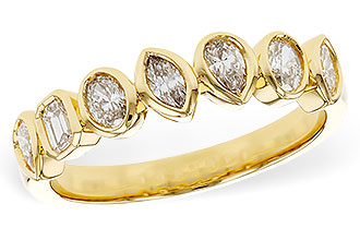 F301-88358: LDS DIA WED RG .62 TW FANCY CUT DIAS