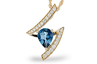 K301-82849: NECK 1.04 LONDON BLUE TOPAZ 1.23 TGW (8x6MM)