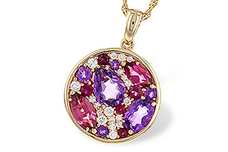 K301-88358: NECK 1.83 TW SEMI-PRECIOUS (P.TOUR, AMY) 2.00 TGW